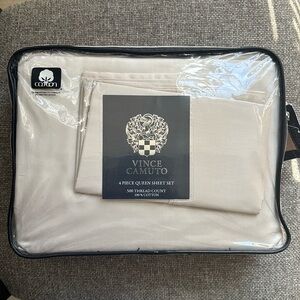 Pendleton Queen Sheet Set in Beige.